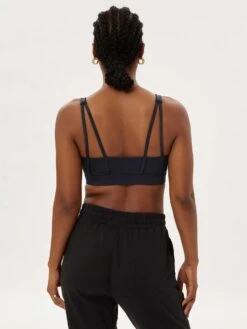 Girlfriend Collective Andy Split Spra Bra - Black -Clothing Shop 006551995alt2