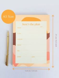 Once Upon A Tuesday A5 Weekly Planner Pad - Sunrise 6 Once Upon A Tuesday A5 Weekly Planner Pad - Sunrise -Clothing Shop A5 Weekly Planner Pad Sunrise 4