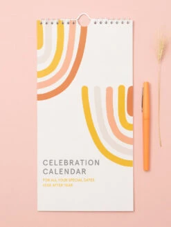 Once Upon A Tuesday Celebration Birthday Calendar - Abstract Rainbow