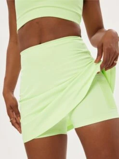 Girlfriend Collective High Rise Skort - Green Tea