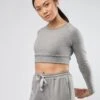 Gossypium Leap Long Sleeve Crop Top