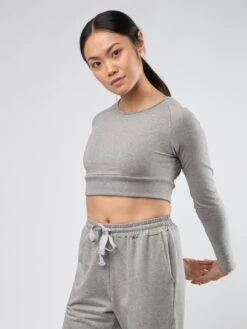 Gossypium Leap Long Sleeve Crop Top