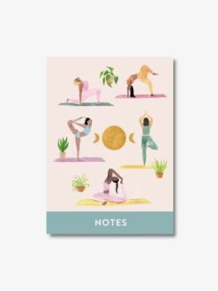 Once Upon A Tuesday A5 Notebook - Many Yoga Poses