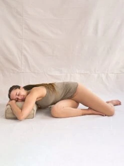 Yogamatters Hemp Rectangular Buckwheat Bolster - Natural -Clothing Shop Pose 5 rectangular buckewheat bolster to go alongside pose 2