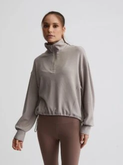 Clothing Shop -Clothing Shop SH118 D1 COLLETT HALF ZIP SATELLITE VAR01112 014