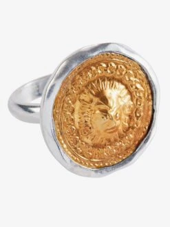 Goddess Charms Sun God Ring - Gold