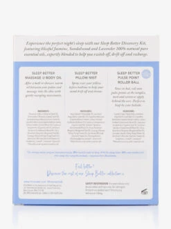 Tisserand Sleep Better Discovery Kit -Clothing Shop Tisserand Discovery Kit Sleep Back 1300px X 1300px Web