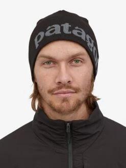 Patagonia Beanie Hat - Logo Black