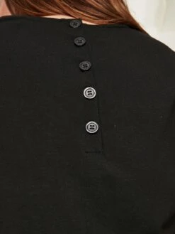 Thought Colonel Bamboo V-Neck Dashka Jumpsuit - Black -Clothing Shop WWD5403 BLACK 5