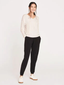 Thought Eliza Seacell Long Sleeve Top - Vanilla Cream