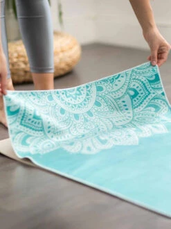 Yoga Design Lab Mat Towel - Mandala Turquoise