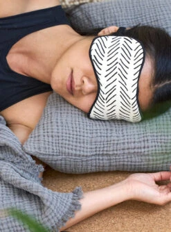 Yogamatters Organic Cotton Herringbone Eye Mask