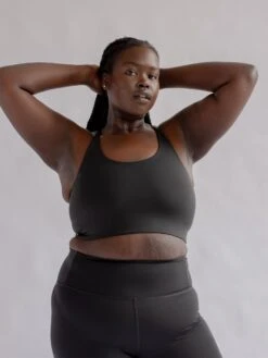 Girlfriend Collective Float Cleo Bra - Black -Clothing Shop clea bra black 3