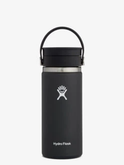 Hydro Flask 473ml (16oz) Wide Mouth W/Flex Sip Lid - Black