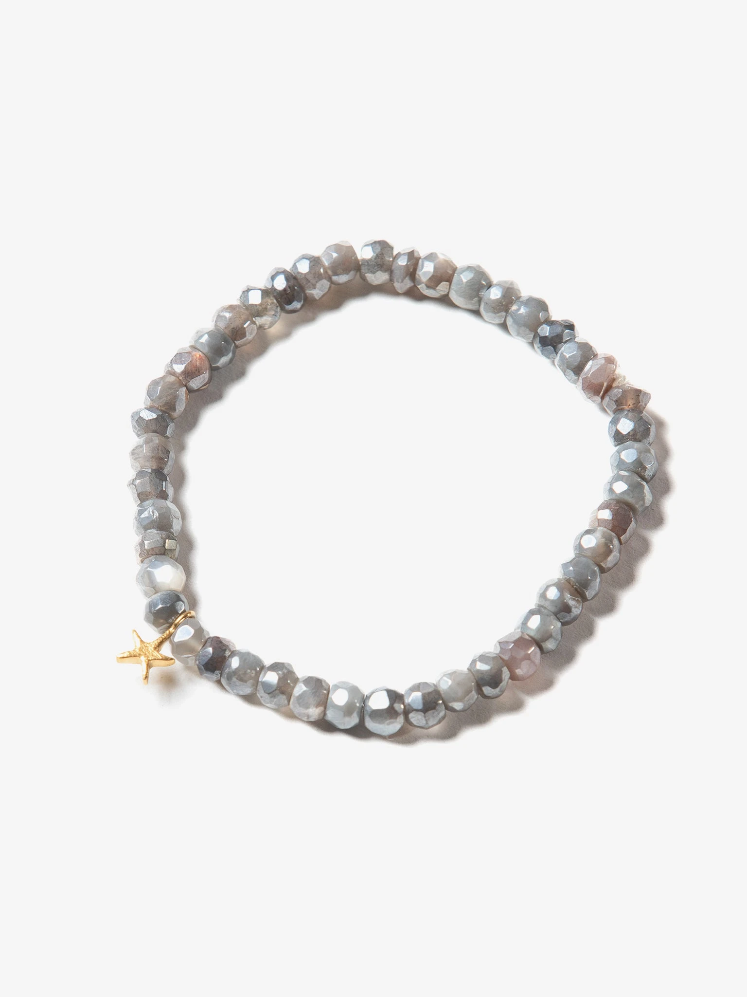 Goddess Charms Moon Stone Bracelet - Smoke 1 Goddess Charms Moon Stone Bracelet - Smoke