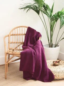 Yogamatters Cosy Fleece Yoga Blanket 31 Yogamatters Cosy Fleece Yoga Blanket -Clothing Shop purple maroon fleece blanket soft