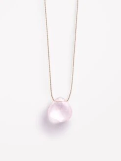 Wanderlust Life Fine Cord Necklace - Rose Quartz