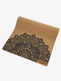 Yoga Design Lab Cork Mat 3.5mm - Mandala Black 10 Yoga Design Lab Cork Mat 3.5mm - Mandala Black -Clothing Shop ydl cork mat rolled image half high res